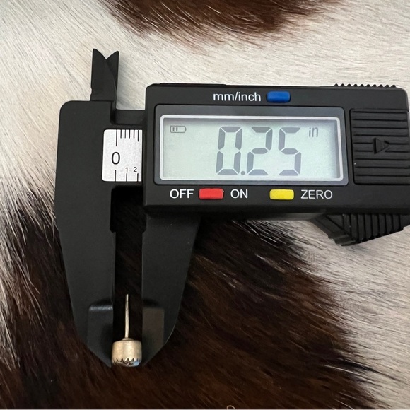 ❤️ Golden Hills Turquoise Navajo Style Brushed 925 Stud Earrings Closed Back - Picture 11 of 13